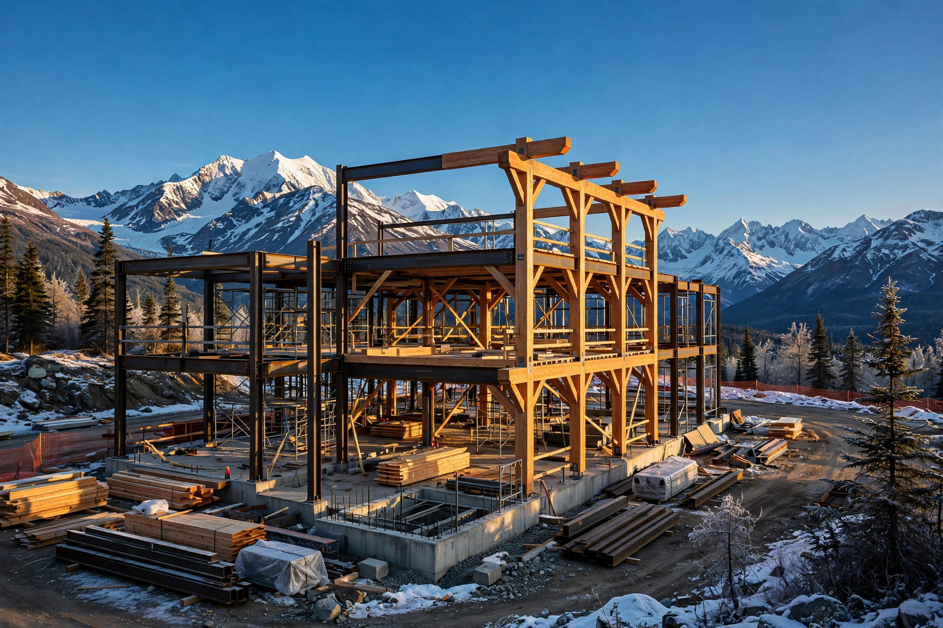 Commercial steel construction